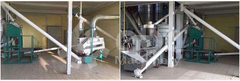 sunflower oil making plant pretreatment section