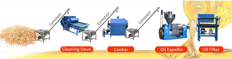 small sesame oil extraction line
