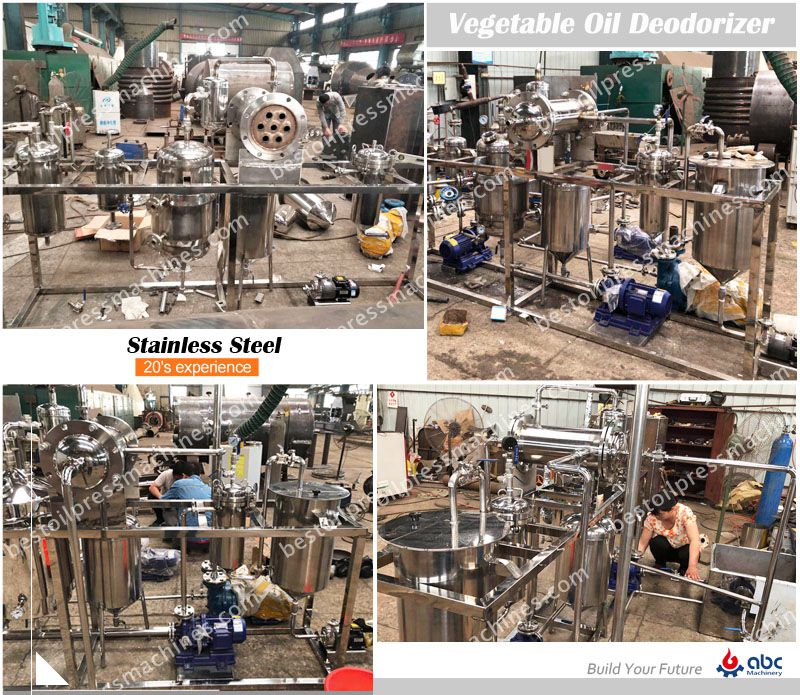 stainless steel oil deodorization equipment manufacturing process