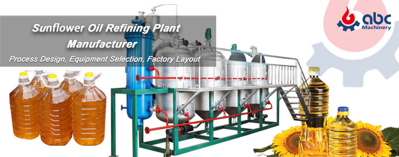 sunflower oil edible cookiing vegetable refinery refining plant cost